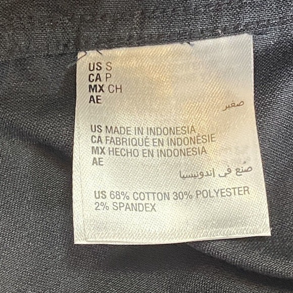 INC INTERNATIONAL CONCEPTS Black Corduroy Button Up Small Long Sleeve‎ Shirt - Picture 7 of 8